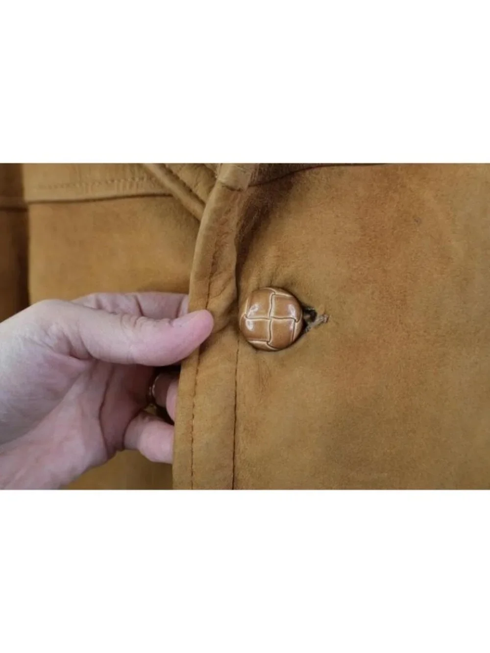 Vtg 60s 70s Streetwear Mens 42R Thrashed Suede Leather Lined Marlboro Man Jacket